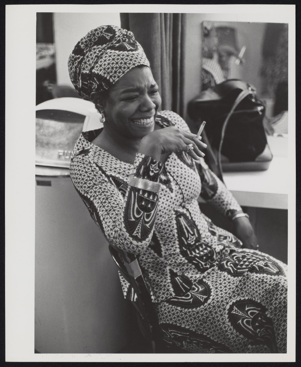 Maya Angelou backstage at 92NY