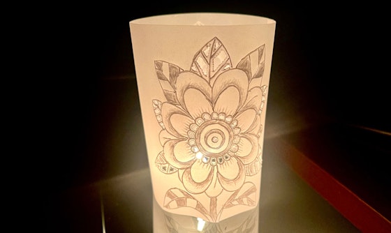 Luminous Paper Crafts: Embossed Parchment Tealight Holders